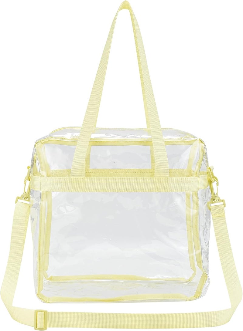 USPECLARE Clear Tote Bag for Stadium Events, 12x6x12 Transparent Stadium Bag for Work, Sports Games,Gym，Concerts - Image 2